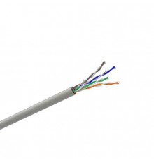 Кабель витая пара CORDLINE U/UTP 5е Cu 4х2х0,51 PVC IN PROF серый 305м
