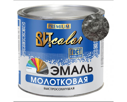 ⭐️⭐️⭐️ ▷【Эмаль с молотковым эффектом 2,4 кг Черная】, ЭМАЛЬ с молотковым эффектом