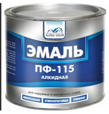 Эмаль Alpha Color 3,2кг ПФ115 черная