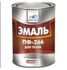 Эмаль Alpha Color ПФ 266 0,8 кг д/пола желто-коричневая
