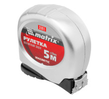 Рулетка Magnetic, 5 м х 19 мм, магнитный зацеп// Matrix