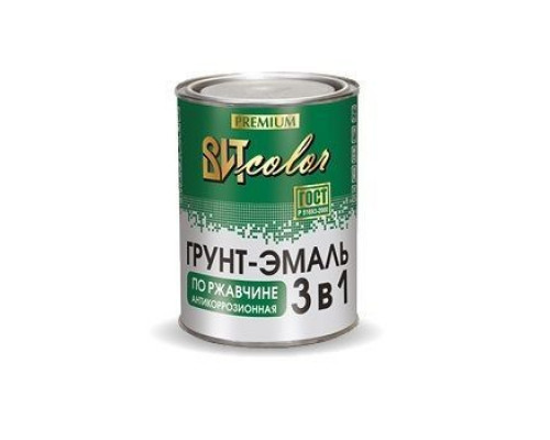 ⭐️⭐️⭐️ ▷【Грунт-эмаль по ржавчине 3в1 ВИТ color 0,8кг белая ночь】, Грунт-эмаль 3 в 1