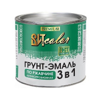 Грунт-эмаль по ржавчине 3в1 ВИТ color 1,8кг белая