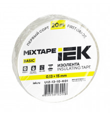Изолента ПВХ белая 15мм 20м UIZ-13-10-K01 IEK