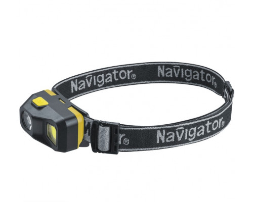 Фонарь светодиодный NPT-H39-ACCU 1XPE LED, 3Вт + 1COB, 3Вт налобный аккумуляторный
