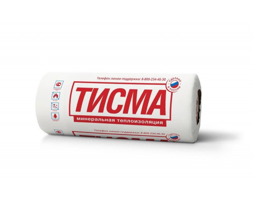 ⭐️⭐️⭐️ ▷【Изделия тепло-и звукоизоляционные минераловатные ТИСМА TR043 Aquastatik 50X1200X8300мм (19,9м2/0,996】, КОНСТРУКТОР